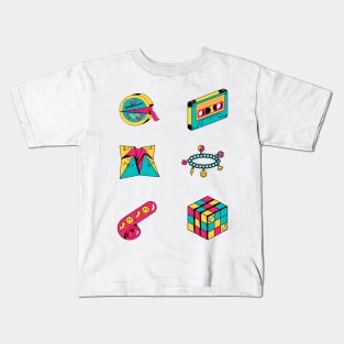 Retro Aesthetic nostalgia pack Kids T-Shirt